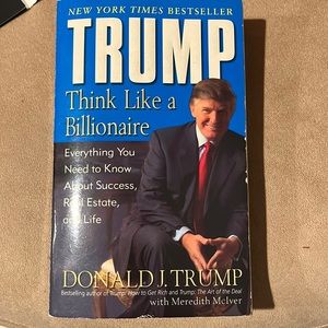 ‼️💯Pre owned! NY best sellers-Trump books think like a billionaire get rich.